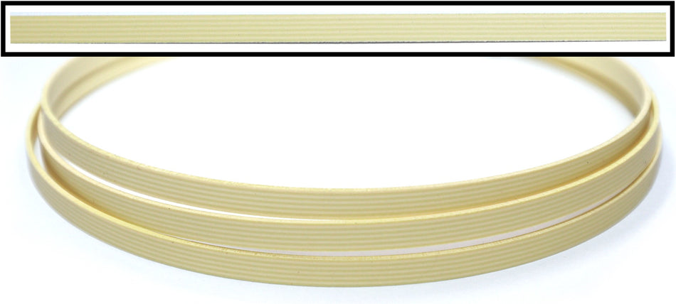 Plastic Guitar Binding, 54" long piece 1.5 x 6 x 1380mm (Ivoroid Stripe) Celluloid