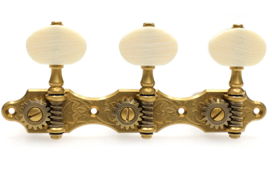 Gotoh 35AR510QC(G)P Tuners with 10mm Aluminium Rollers for Acoustic Guitars (Gold)