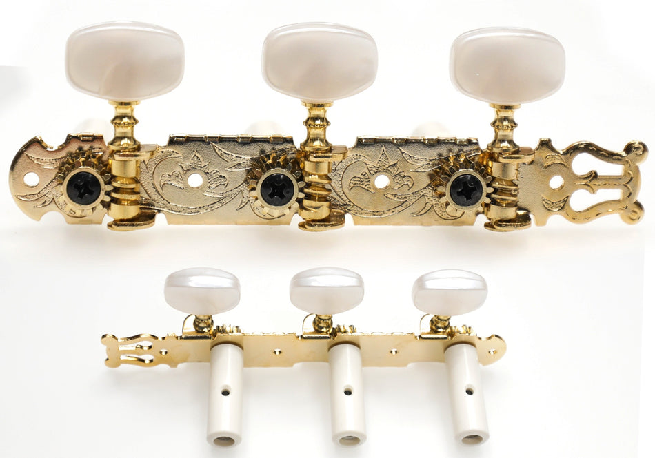 Gotoh 35G450(G) Tuners with 10mm Rollers for Acoustic Guitars (Gold)