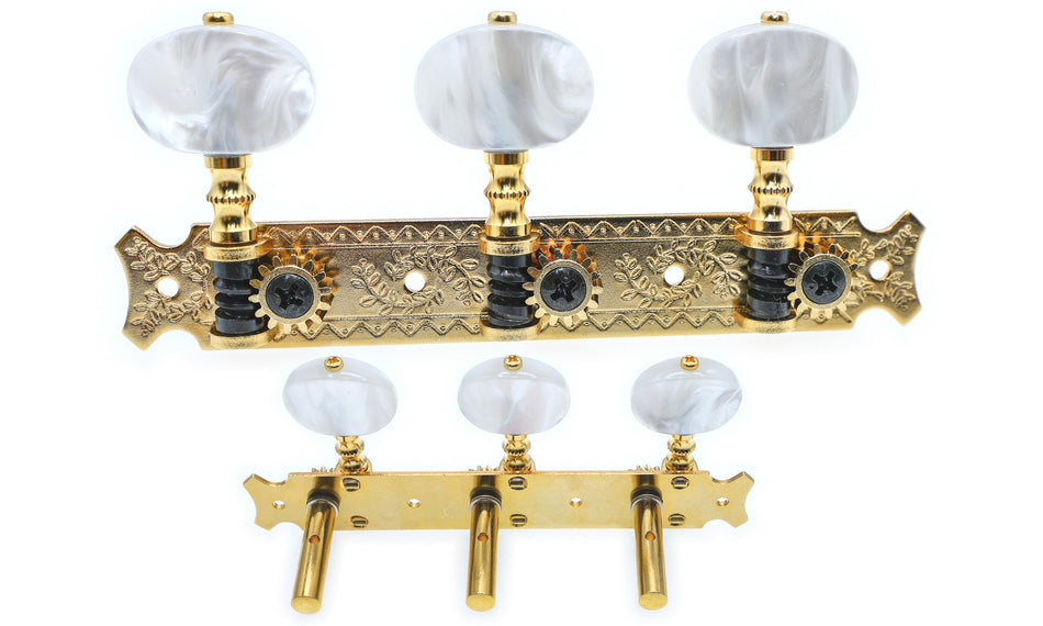 Gotoh 35P620(G)2W Tuners with 6mm Metal Rollers for Acoustic Guitars (Gold)