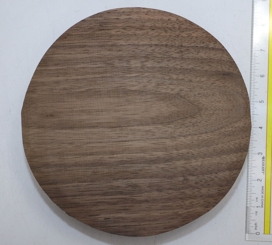 Walnut (Black) Round 8" diameter x 2" - Stock# 6-5418