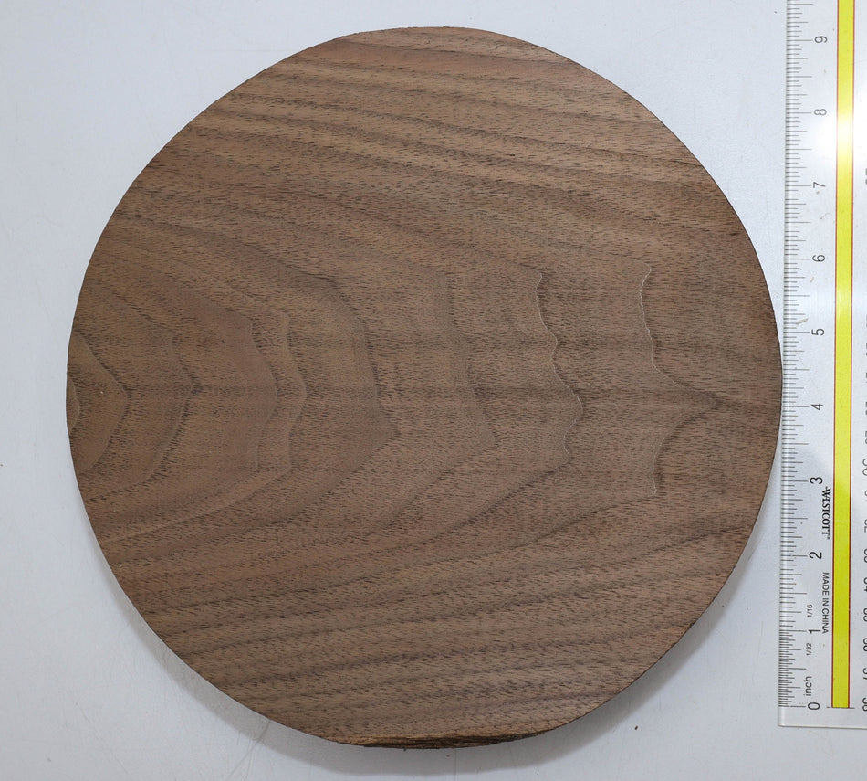 Walnut (Black) Round 9" diameter x 1.88" - Stock# 6-5441