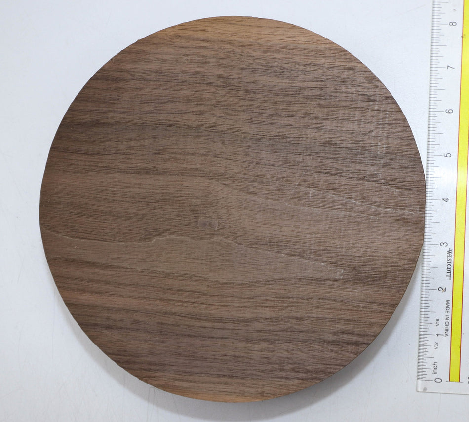Walnut (Black) Round 8" diameter x 1.9" - Stock# 6-5456