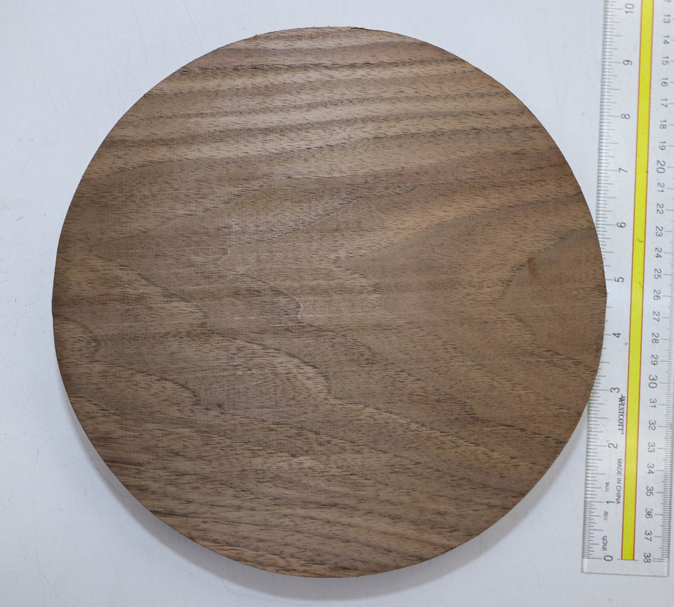 Walnut (Black) Round 9" diameter x 1.9" - Stock# 5-8103