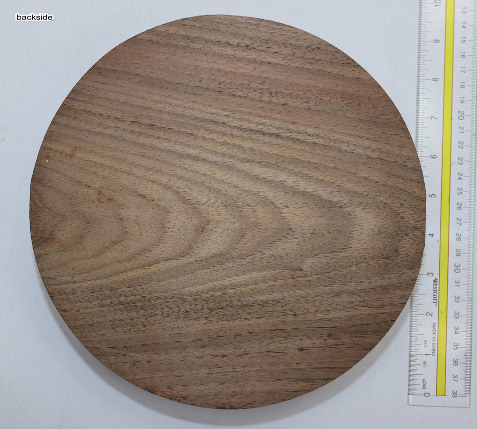 Walnut (Black) Round 9" diameter x 1.9" - Stock# 5-8103