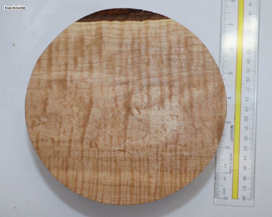 Maple Flame Round 7" diameter x 3" (HIGH FIGURE) - Stock# 5-8484