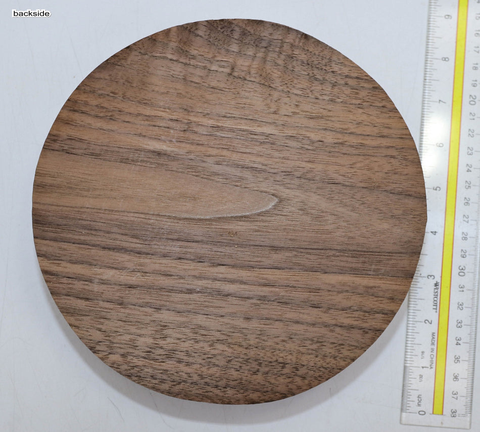 Walnut (Black) Round 8" diameter x 1.86" - Stock# 5-8924