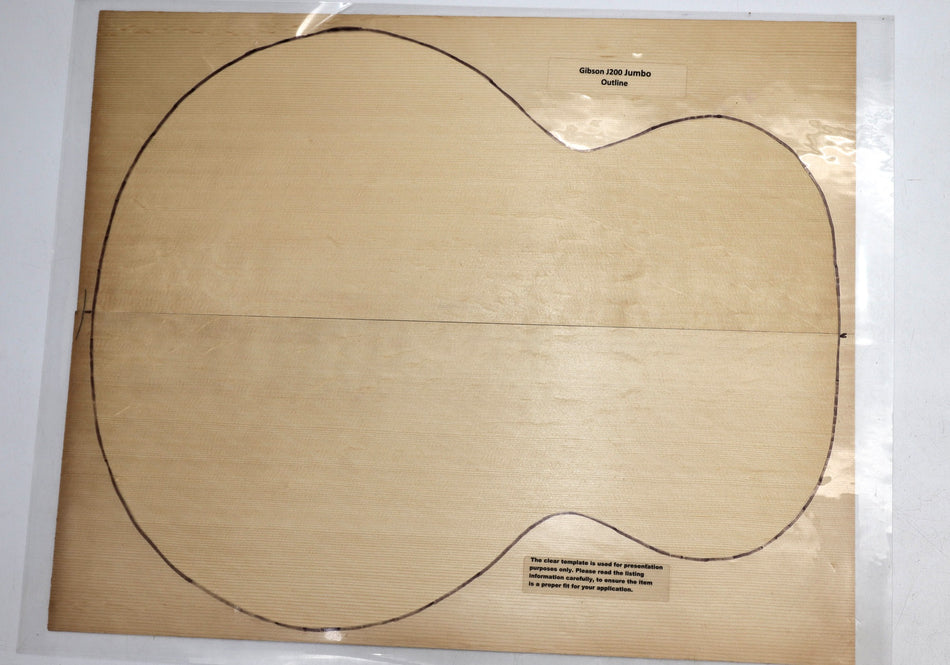 Engelmann Spruce Jumbo Guitar Set, 0.15" thick (+STANDARD +3★) - Stock# 6-6537