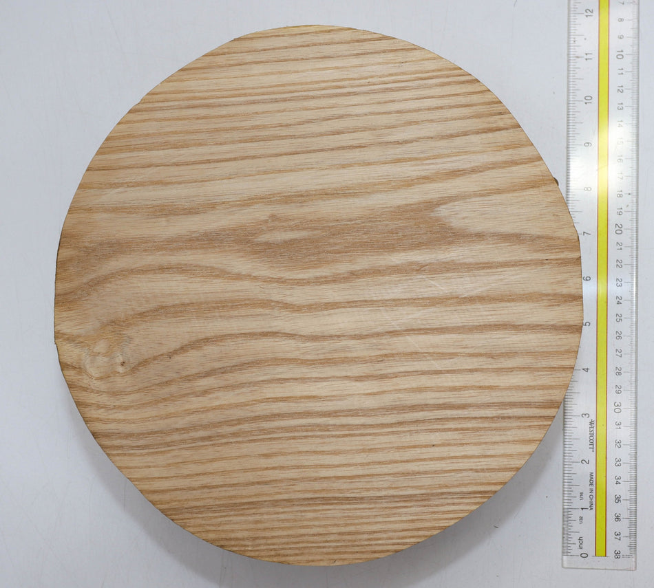 White Ash Round 10" diameter x 3.7" - Stock# 5-9171
