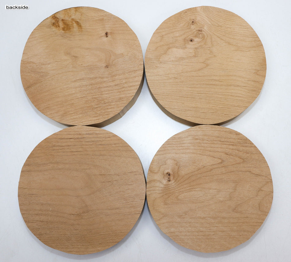 Alder Rounds 4 pieces 8" diameter x 2" - Stock# 5-9716