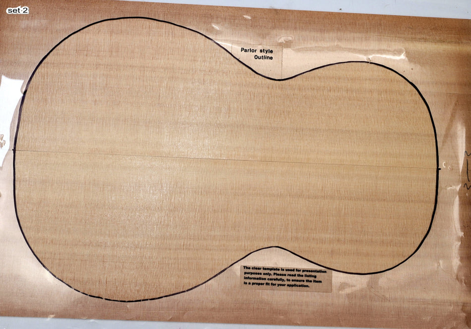 Sitka Spruce Parlor, 2 Guitar sets, 0.15" thick (HIGH GRADE 4★) - Stock# 6-6538