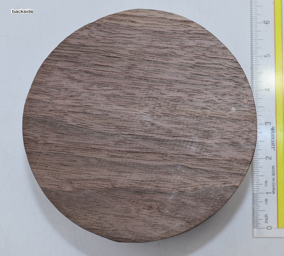 Walnut (Black) Round 7" diameter x 2.5" - Stock# 6-2918