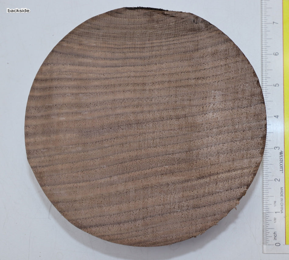 Walnut (Black) Round 7" diameter x 2" - Stock# 6-0382