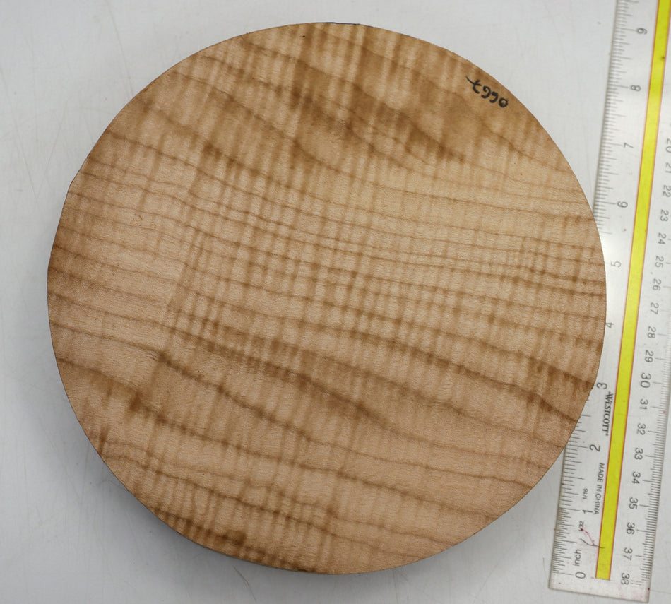 Maple Flame Round 8" diameter x 2" - Stock# 6-0667