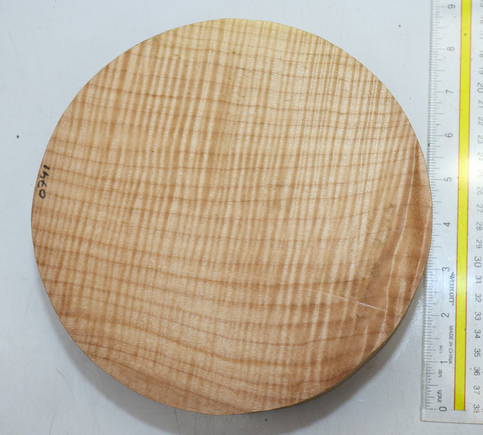 Maple Flame Round 8" diameter x 2.55" (HIGH FIGURE) - Stock# 6-0741