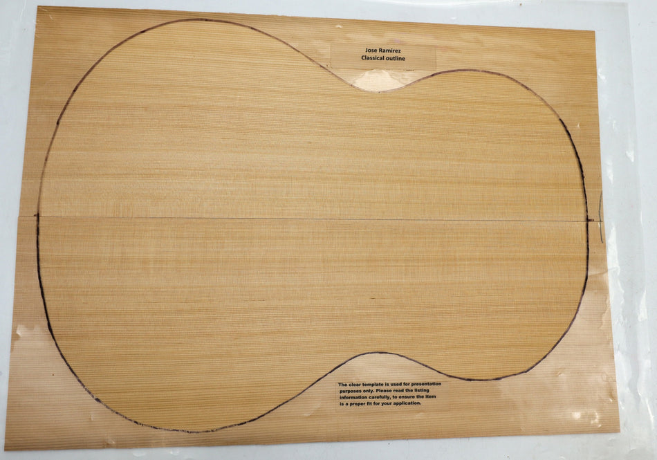 Red Cedar Classical Guitar Set, 0.14" thick (Standard 3★) - Stock# 6-6566