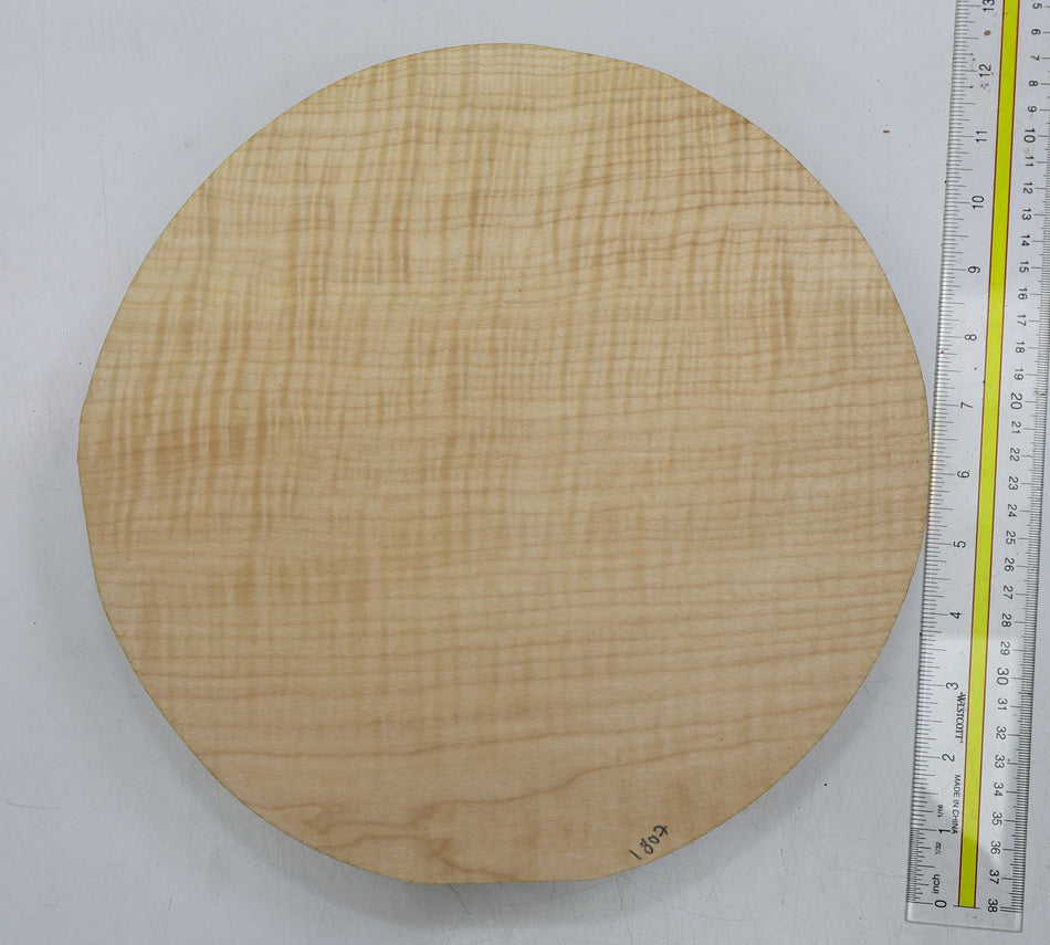 Maple Flame Round 11" diameter x 2.6" (HIGH FIGURE) - Stock# 6-1807