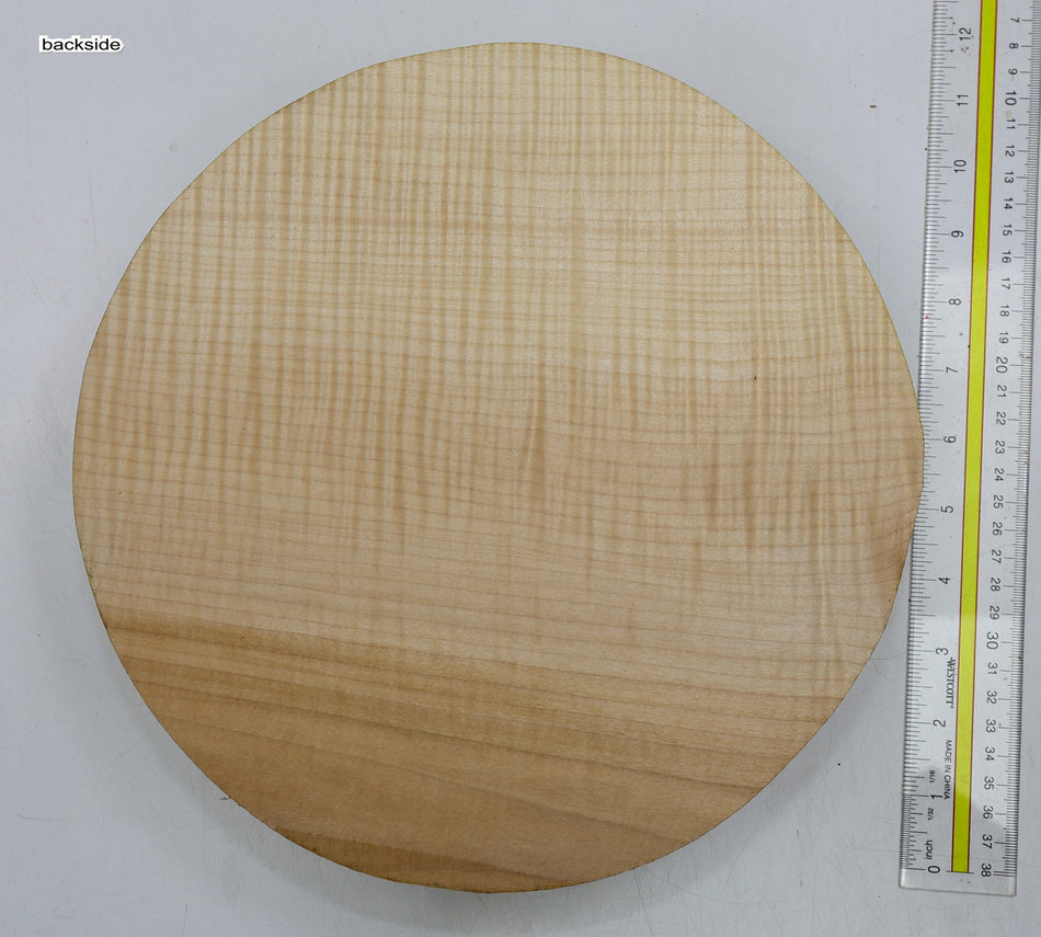 Maple Flame Round 11" diameter x 2.6" (HIGH FIGURE) - Stock# 6-1807