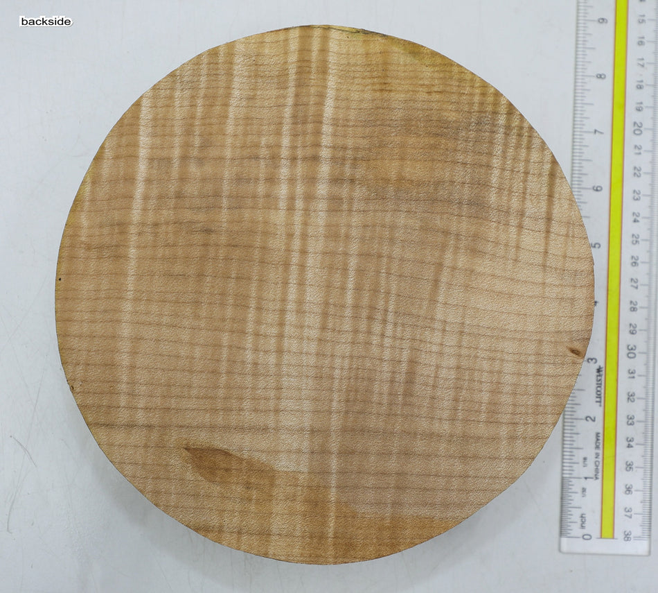 Maple Flame Round 8" diameter x 2.3" - Stock# 6-2098