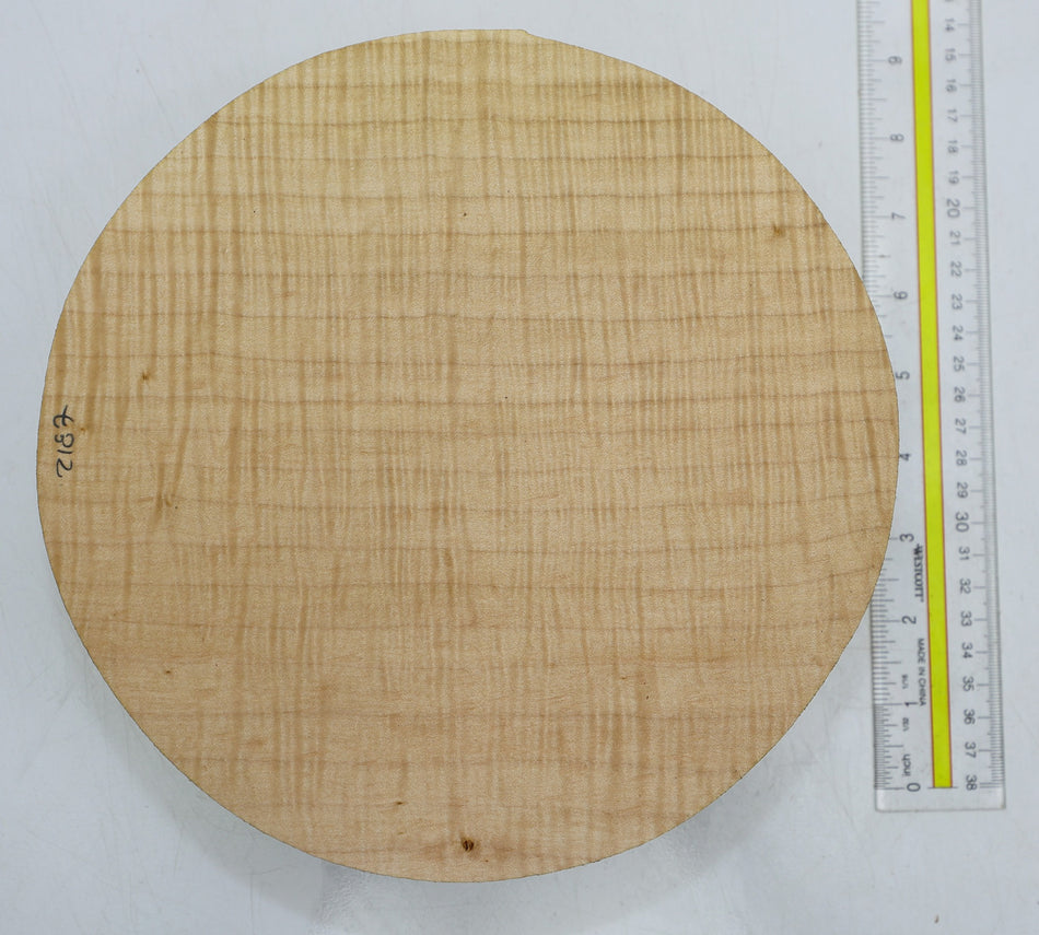 Maple Flame Round 8.75" diameter x 2.5" (HIGH FIGURE) - Stock# 6-2187