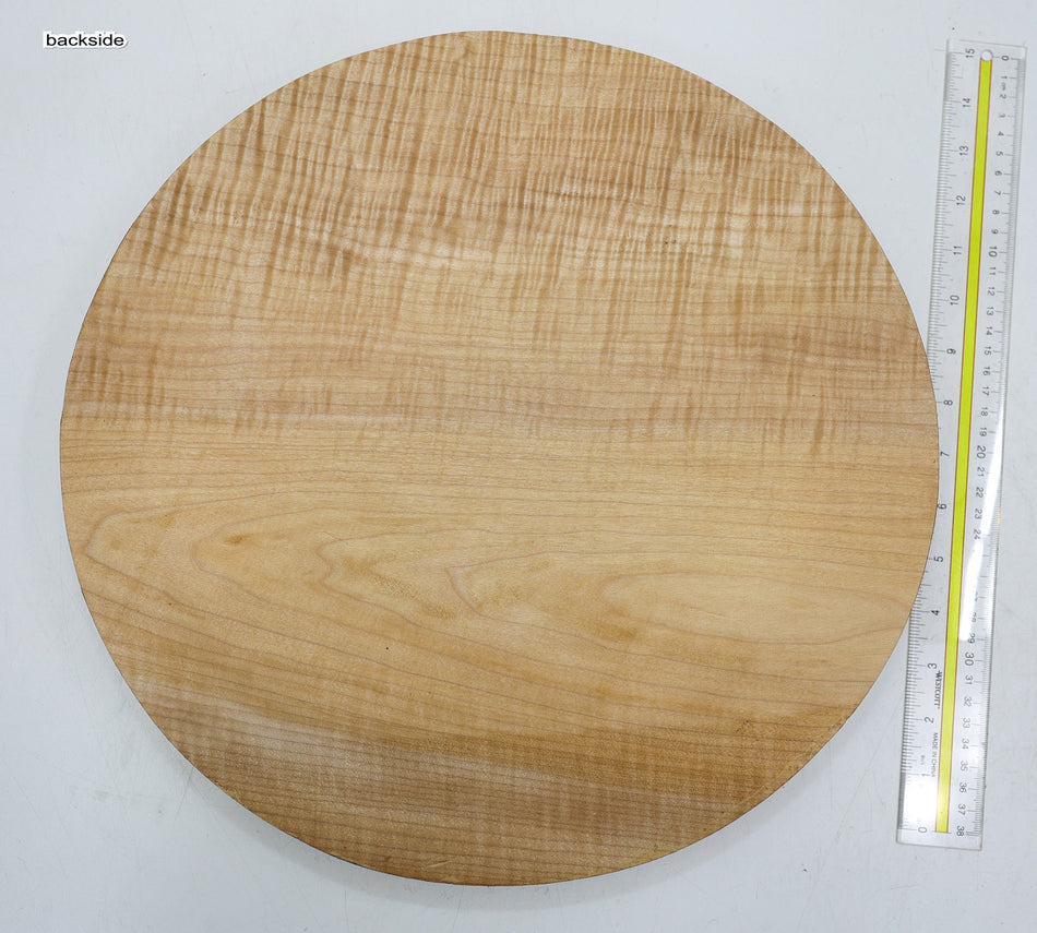 Maple Round 15" diameter x 2" (HIGH FIGURE) - Stock# 6-2266