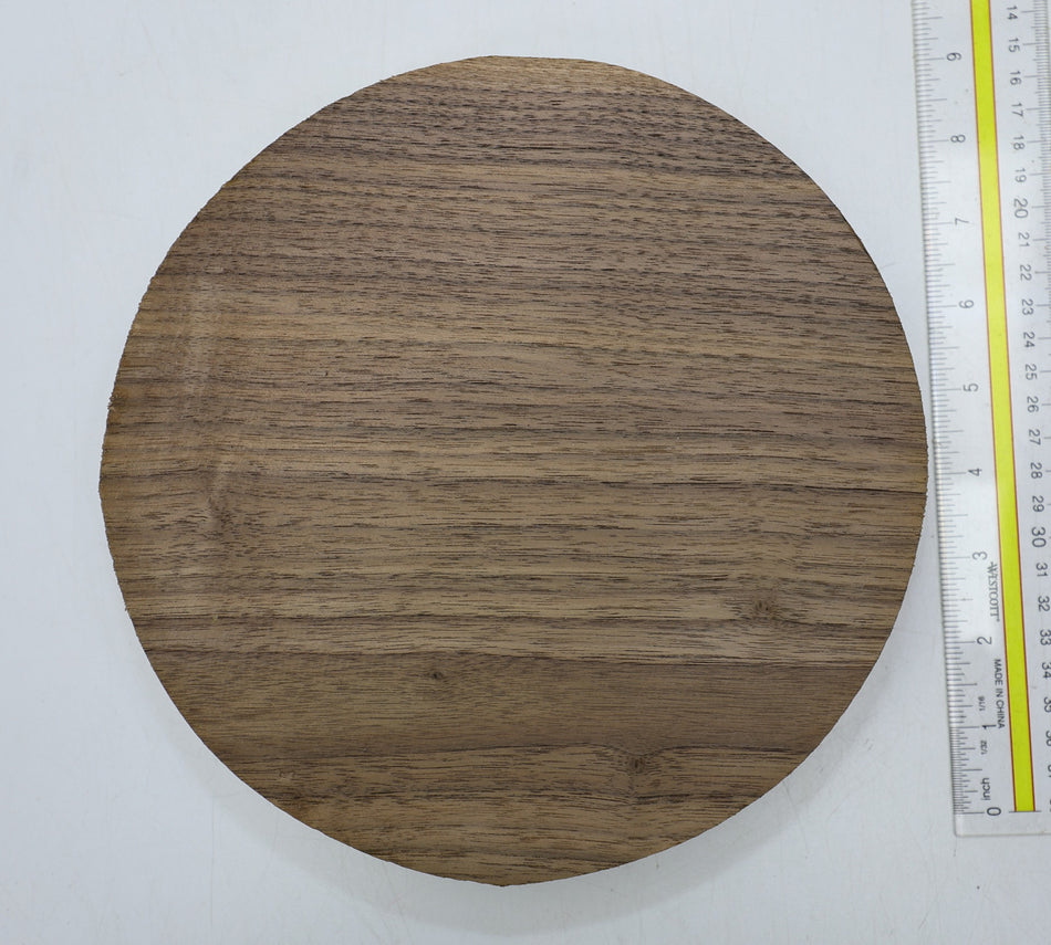 Walnut (Black) Round 9" diameter x 1.9" - Stock# 6-2360