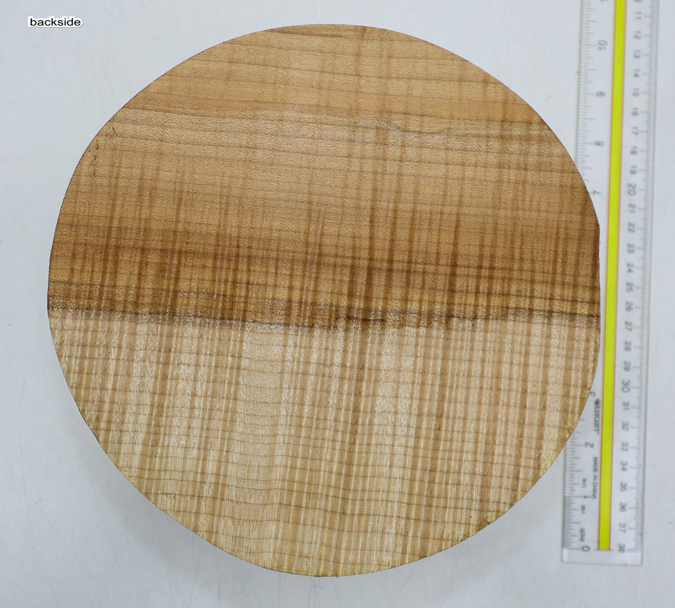 Maple Flame Round 9" diameter x 3.5" (GREAT FIGURE) - Stock# 6-2500