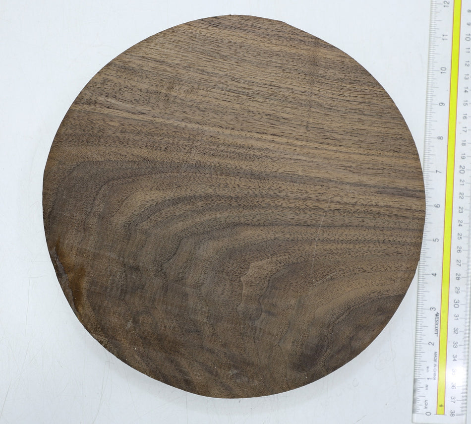 Walnut (Black) Round 10" diameter x 1.82" - Stock# 6-2836