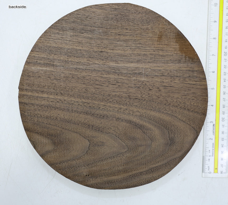 Walnut (Black) Round 10" diameter x 1.82" - Stock# 6-2836