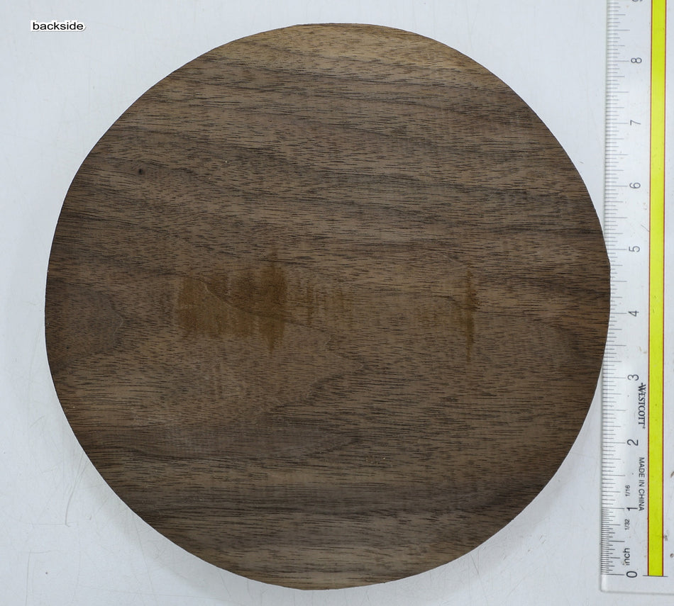 Walnut (Black) Round 8" diameter x 1.85" - Stock# 6-2934