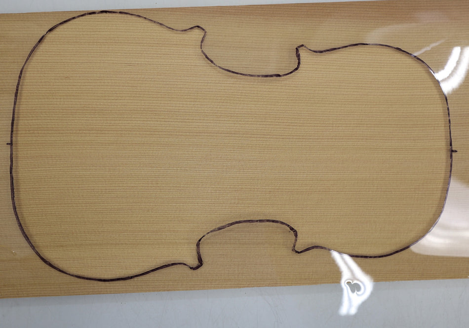 Red Cedar Violin One-piece Top 1" thick (+STANDARD +3★) - Stock# 6-2994
