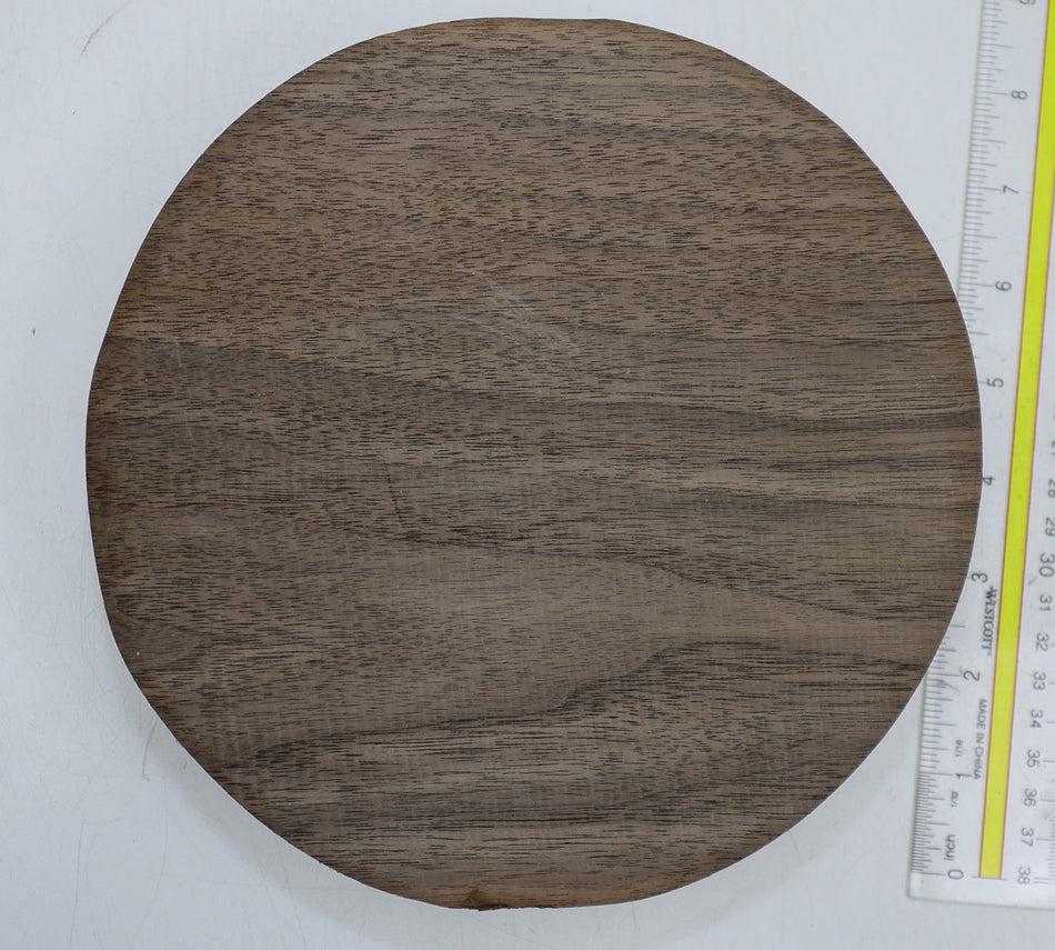 Walnut (Black) Round 8" diameter x 1.85" - Stock# 6-3019