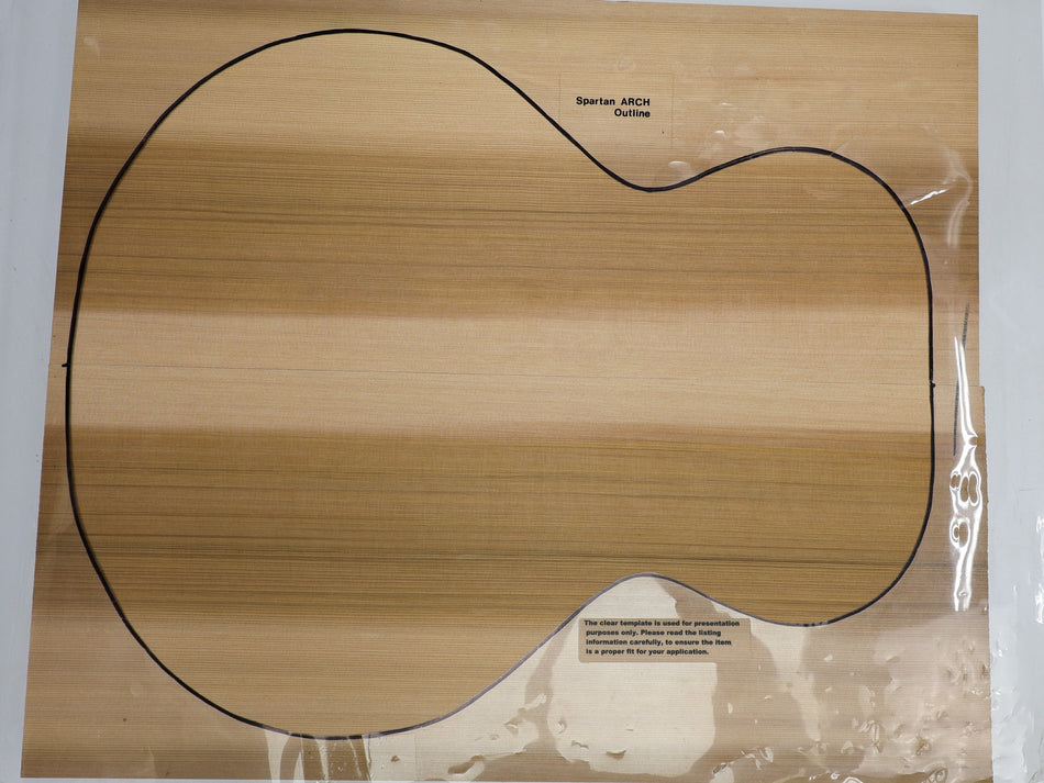 Red Cedar Small Archtop Body Blank set, 1.55" thick - Stock# 6-3878