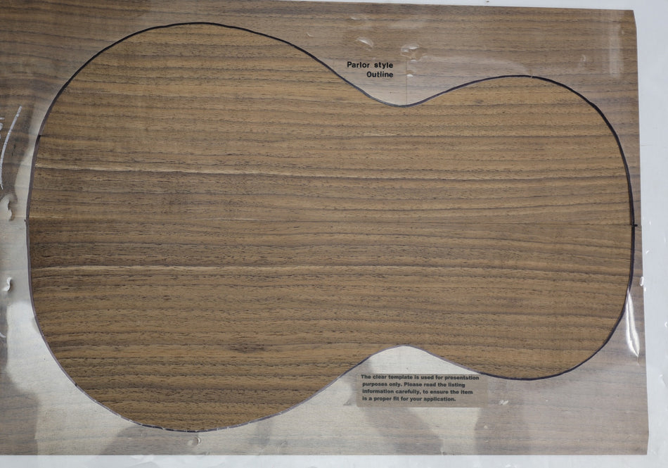 Walnut (Black) Guitar set, 0.135" thick - Stock# 6-4040