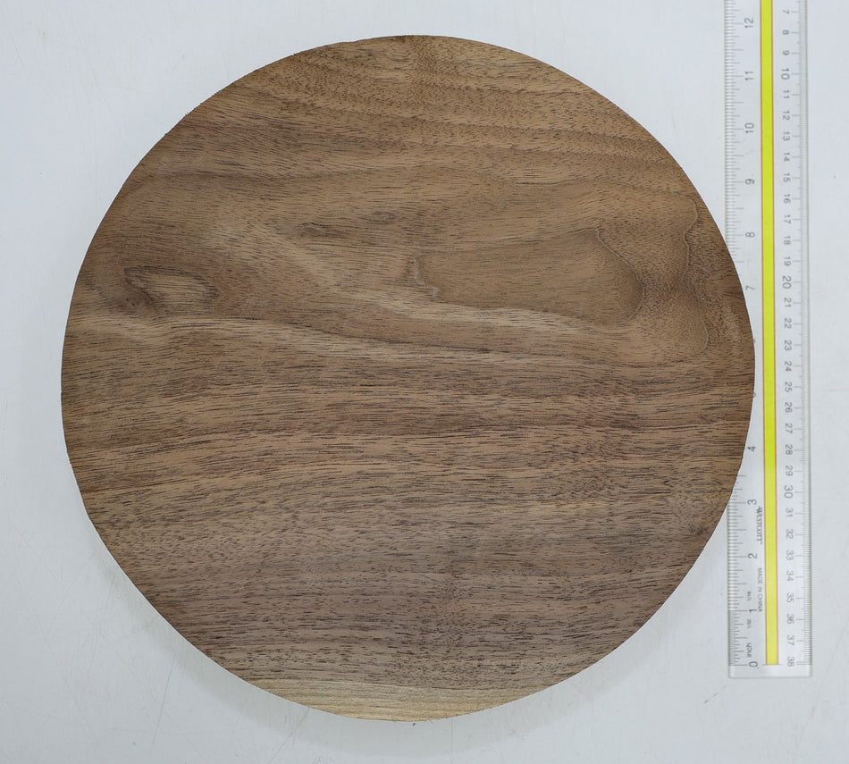 Walnut (Black) Round 10.5" diameter x 2.4" - Stock# 6-4058