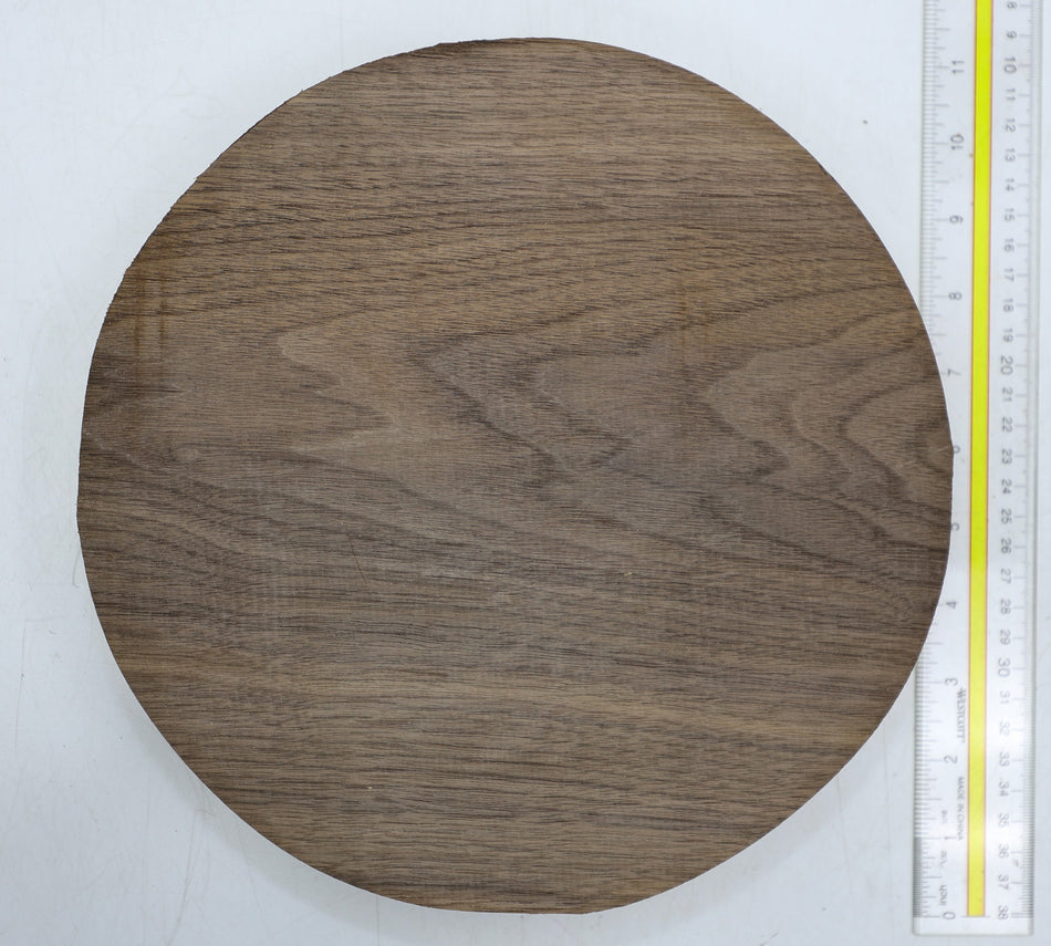 Walnut (Black) Round 10" diameter x 1.9" - Stock# 6-4105