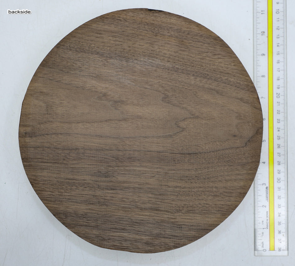 Walnut (Black) Round 10" diameter x 1.9" - Stock# 6-4105
