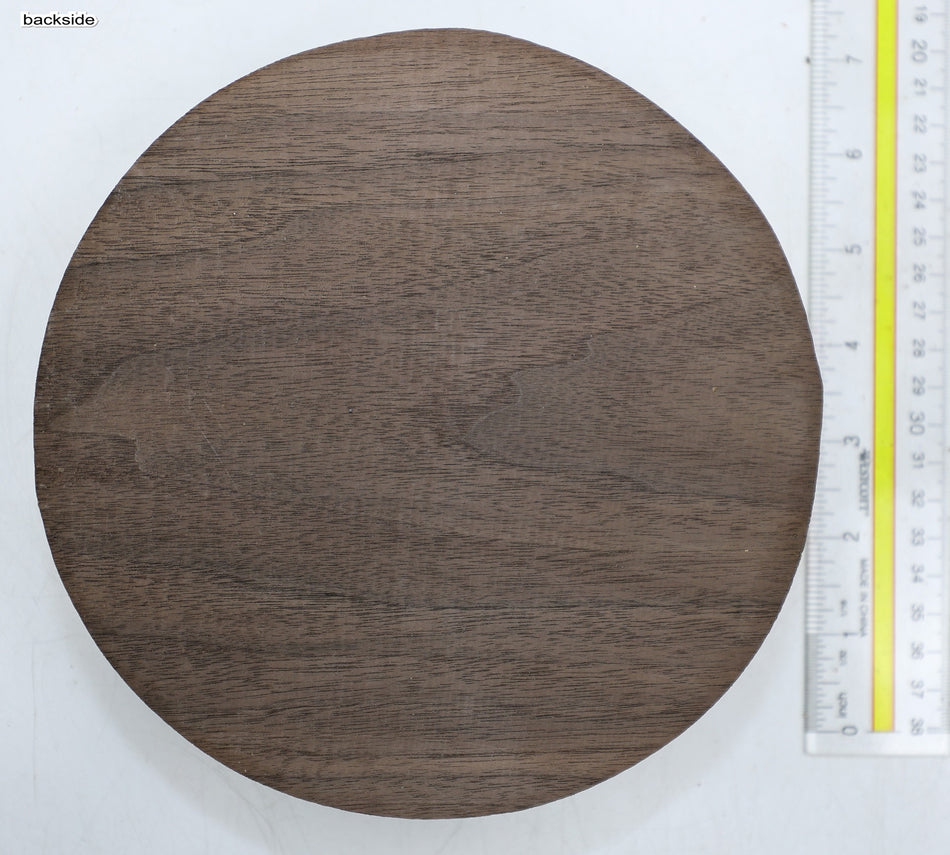 Walnut (Black) Round 7" diameter x 1.85" - Stock# 6-4126