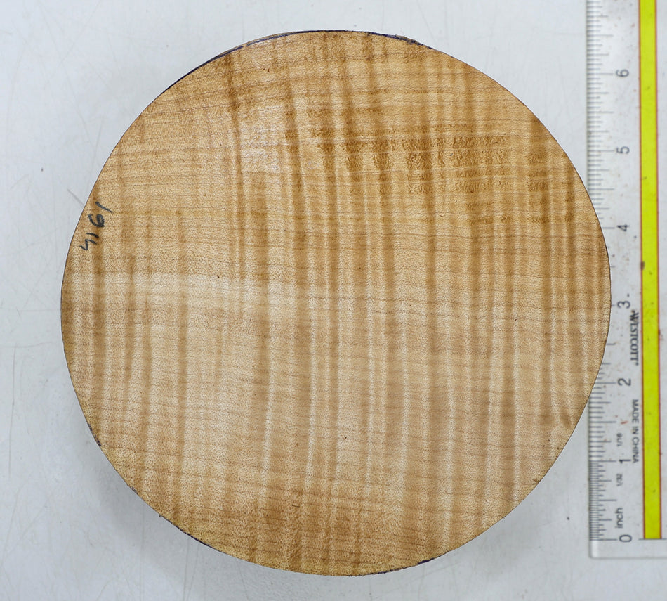 Maple Flame Round 6" diameter x 2.1" (HIGH FIGURE) - Stock# 6-4161