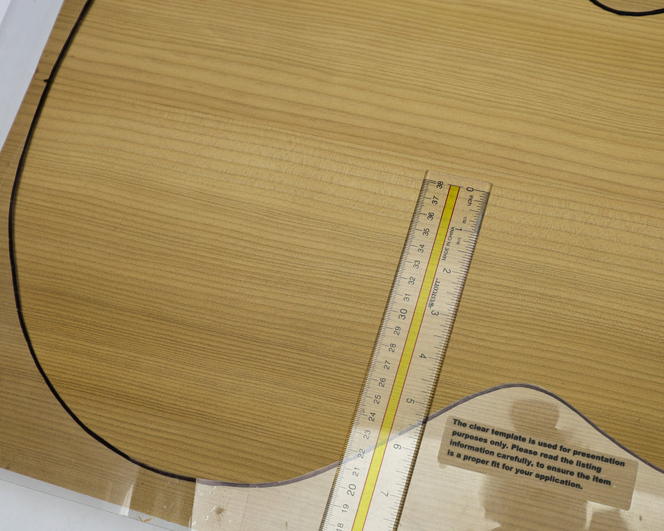 Torrefied Hemlock Archtop Body blank, 1.65" thick - Stock# 6-4246