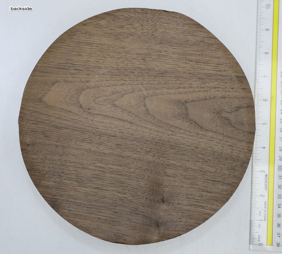 Walnut (Black) Round 9" diameter x 1.9" - Stock# 6-4285