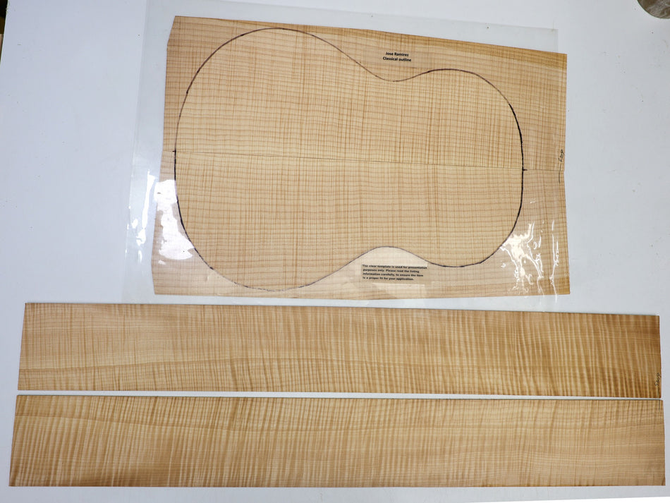 Maple Flame Classical back & side set (PREMIUM FIGURE 5★) - Stock# 6-4309