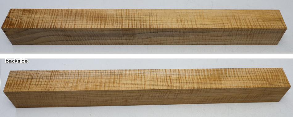 Maple Flame Spindle Square 2.15" x 2.15" x 23" (HIGH FIGURE) - Stock# 6-4323