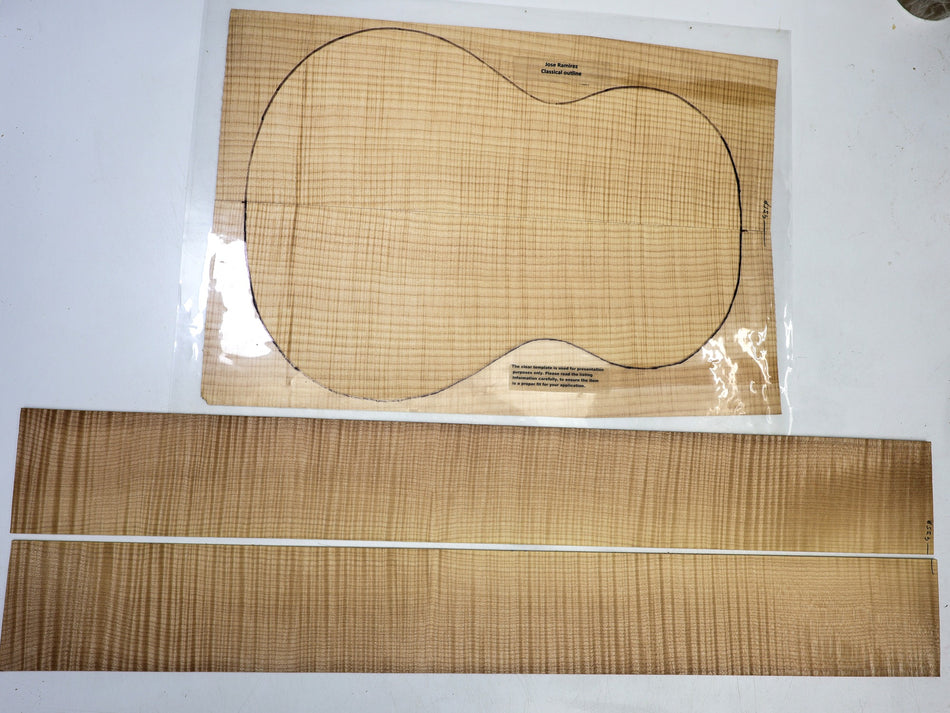 Back & Side set Maple Flame, Classical (+HIGH FIGURE) - Stock# 6-4359