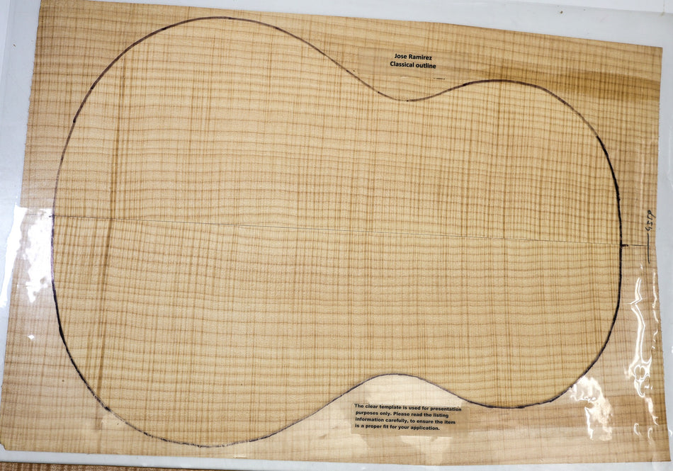 Back & Side set Maple Flame, Classical (+HIGH FIGURE) - Stock# 6-4359