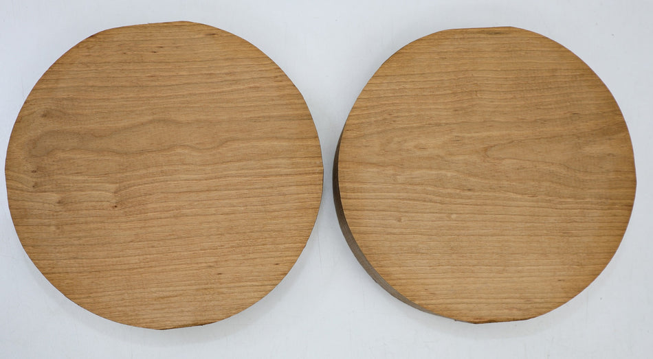 Cherry Rounds, 2 pieces 8" diameter x 1.82" - Stock# 6-4391