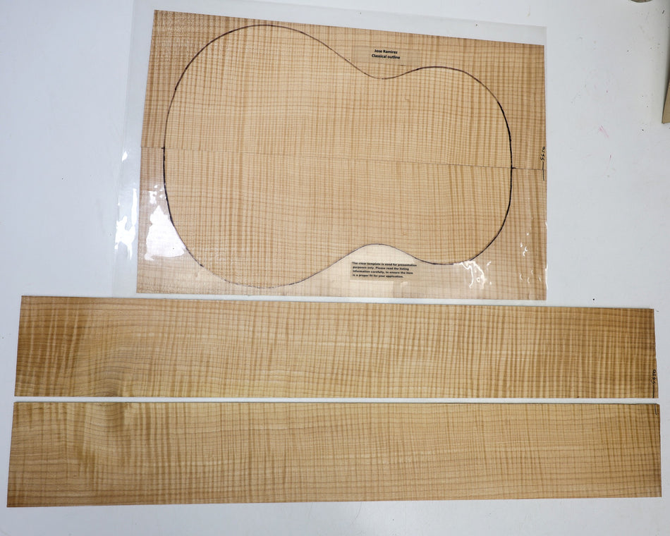 Maple Flame Classical back & side set (HIGH FIGURE) - Stock# 6-4450