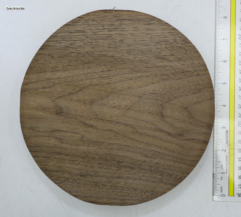 Walnut (Black) Round 8" diameter x 1.9" - Stock# 6-4460