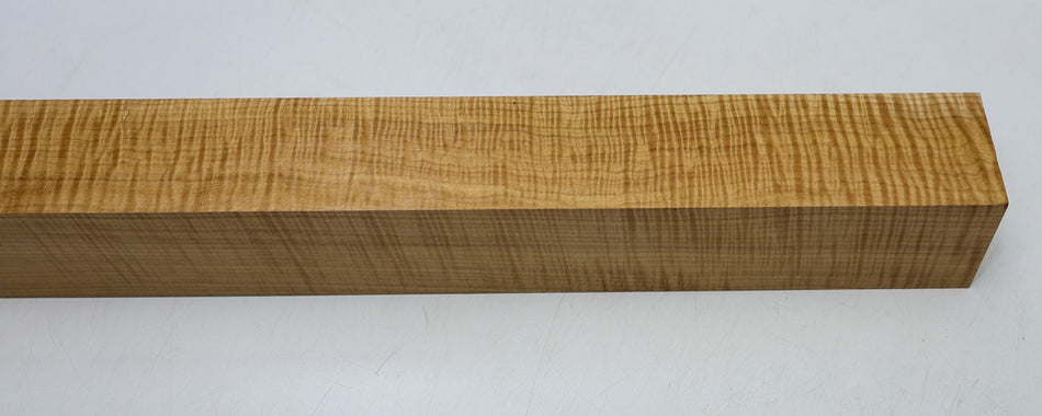 Maple Flame Spindle Square 2.5" x 24" (HIGH FIGURE, 2nd) - Stock# 6-5638