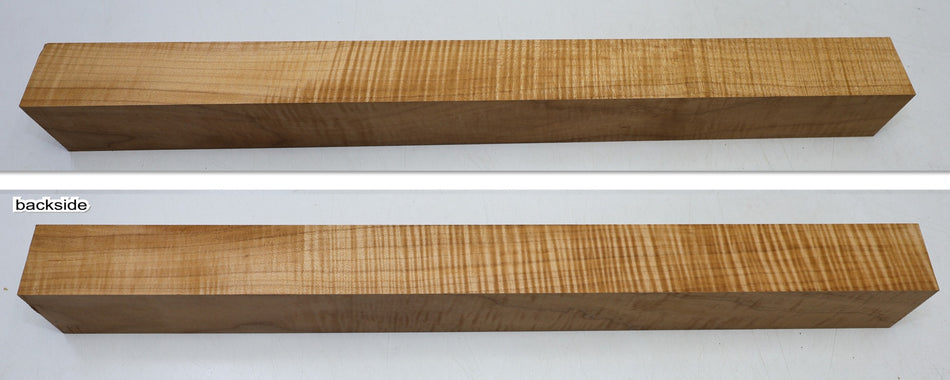 Maple Flame Square Spindle 2" x 2" x 23" (GREAT FIGURE) - Stock# 6-4695